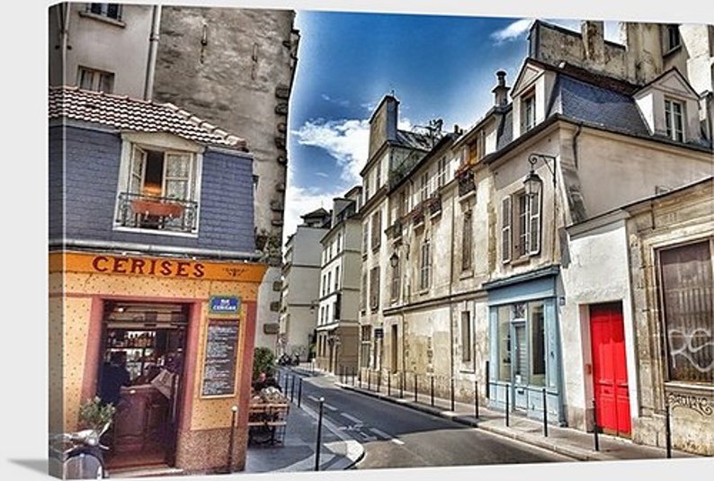 Paris 16 x 20 Fine Art Canvas Print Wall Art Home Decor Le Marais France