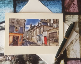 Le Marais, Paris - Note Card, Photograph, Greeting Card, Birthday Card, Blank Greeting Card, Thank You Card