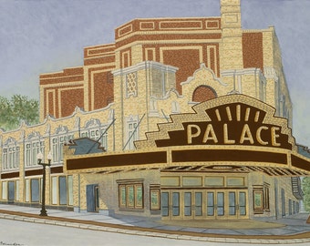 Palace Theatre - Fine Art Print, Movie Theater, Albany New York, Broadway, Wall Art, Home Decor, Gift,  Architecture, Urban Landscape, City
