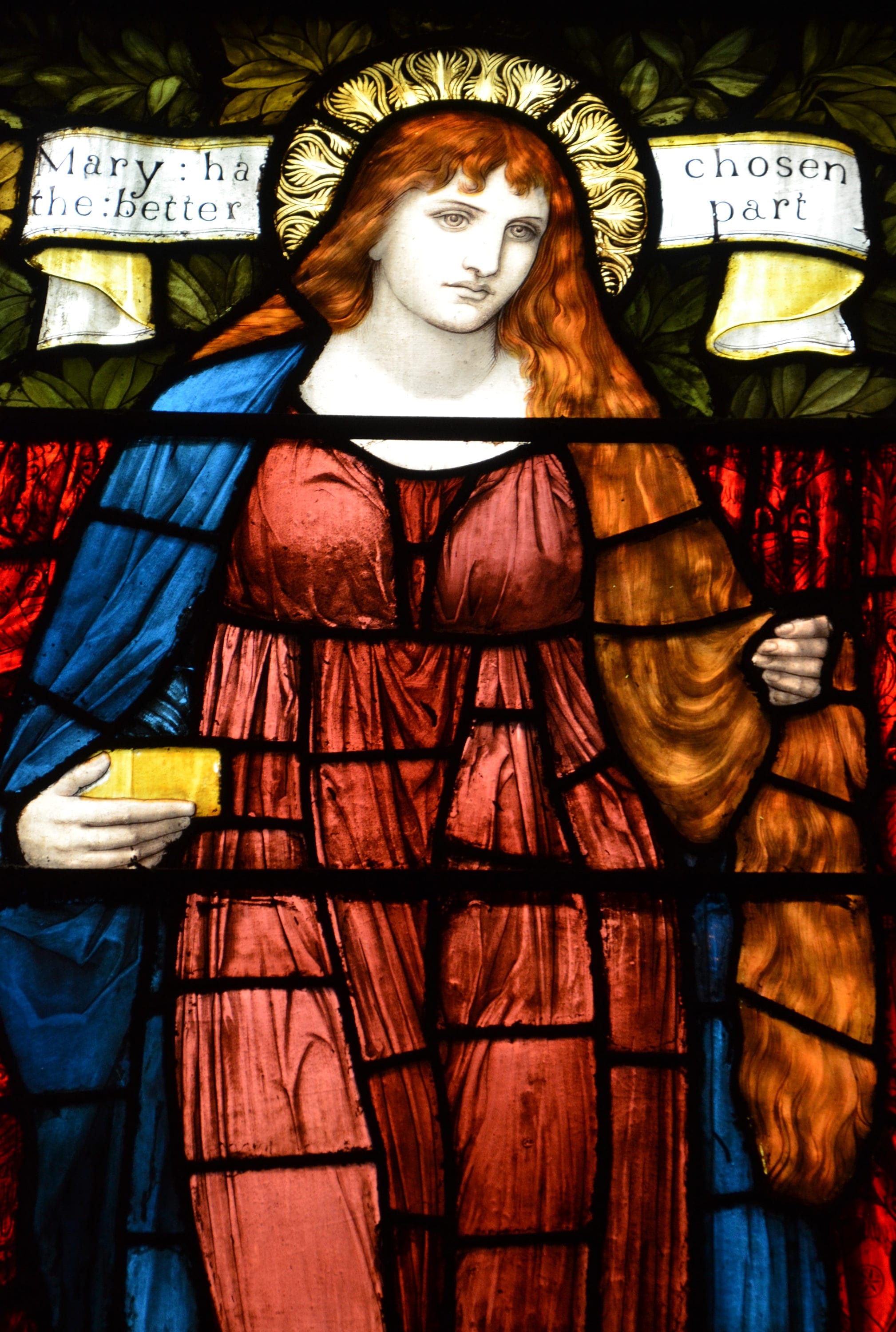 Mary Magdalene - Fine Art Print of Antique Stained Glass Window