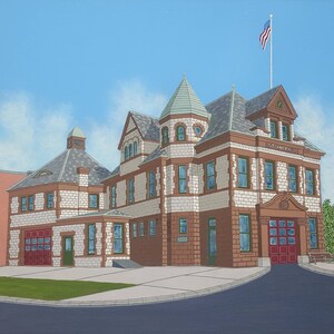 Steamer No. 1 Firehouse, Albany New York - Fine Art Giclee Print, Architecture, Wall Art, Home Decor