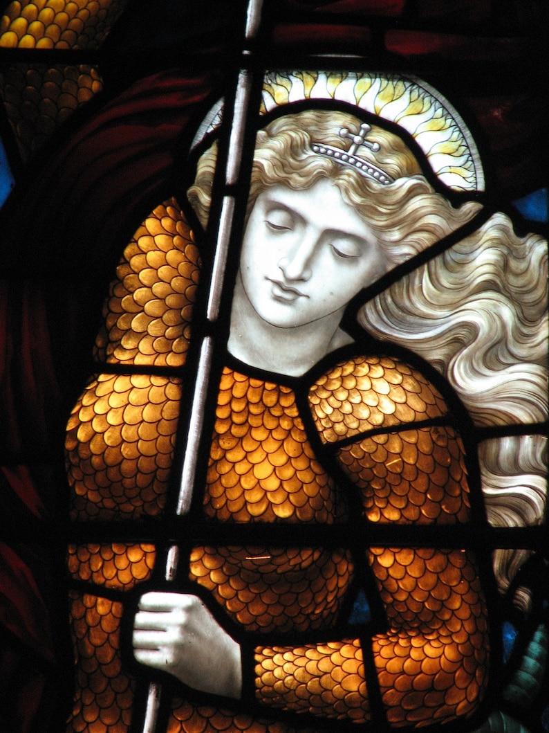 Joan Of Arc  Fine Art Photograph Of Stained Glass Window image 1