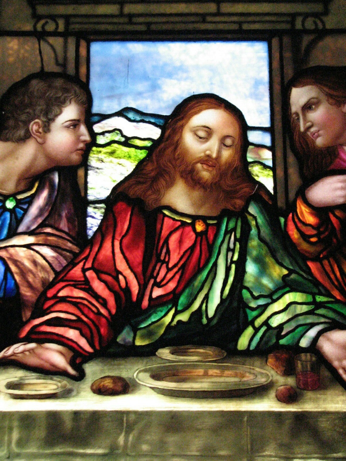 The Last Supper Fine Art Photograph of Stained Glass Window, Wall Art, Home Decor Etsy