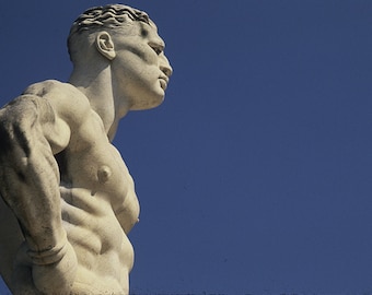 Statue of an Athlete - Fine Art Canvas Print, Rome, Italy, Male