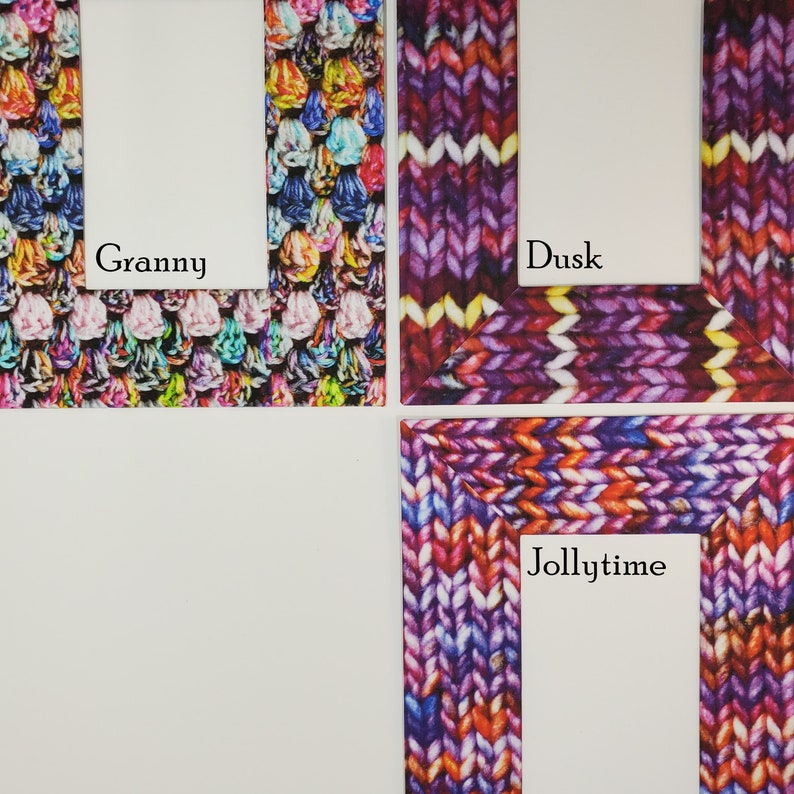 Photo Mat 8x10 4x6 Opening Knitting Inspired Wrapped Etsy