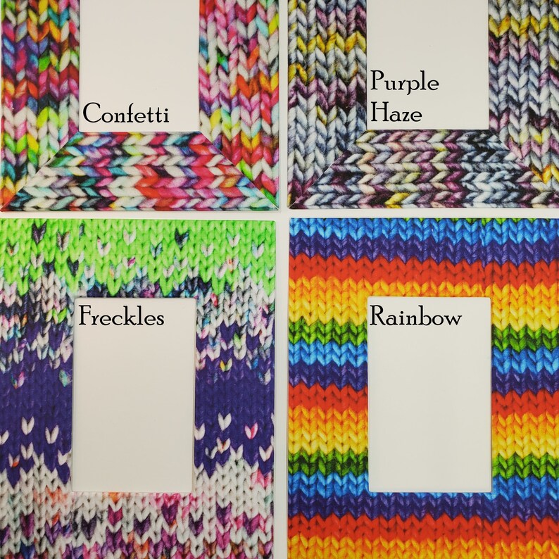 Photo Mat 8x10 4x6 Opening Knitting Inspired Wrapped Etsy
