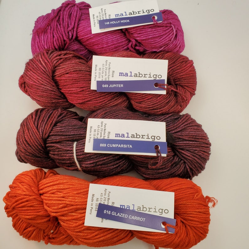 Rios Malabrigo Yarns 4 ply worsted weight yarn Etsy
