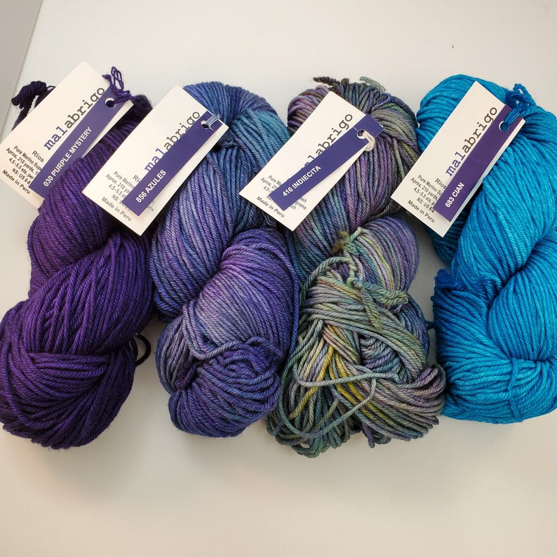 Rios Malabrigo Yarns 4 ply worsted weight yarn Etsy