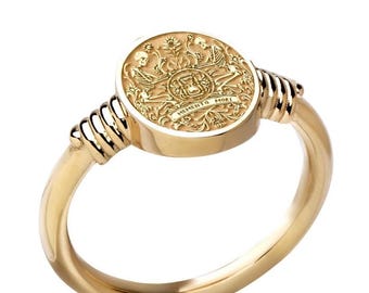 Anillo de sello de calavera Memento Mori de plata esterlina: joyería gótica estoica