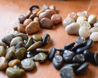 Stone Buttons, rock buttons, gift for the seamstress, Lake Stone Buttons, sold singularly