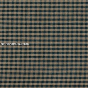Dunroven House H-204  Navy ~ Wheat Checked Homespun Fabric ~ You Pick / Primitive / Sewing / Quilting / Home Decor. Projects