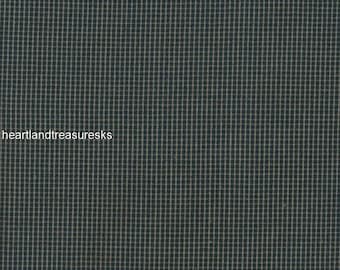 Navy Wheat Checked Homespun Fabric, Quilting Sewing Material