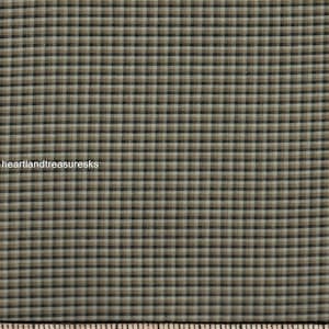 Dunroven House H-3712 Black ~ Wheat ~ Cream Plaid Homespun Fabric / You Pick / Primitive / Sewing / Quilting / Home Decor. Projects