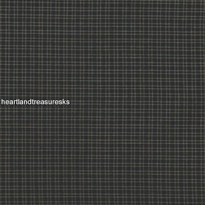 Dunroven House H-211  Navy ~ Wheat Plaid Homespun Fabric~ You Pick / Primitive / Sewing / Quilting / Home Decor. Projects