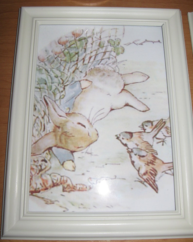 Peter Rabbit and Friends by Beatrix Potter 5 x 7 Framed Prints image 4