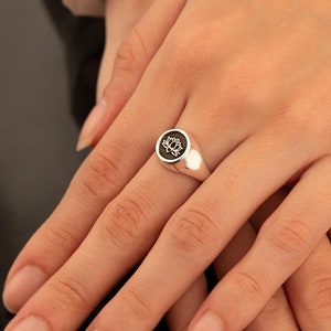 Personalized Custom Signet Ring | Custom Engraved Rings | Personalized Pinky Ring for Women and Men | Initial Ring for Women | Signet Ring