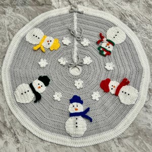 Snowman Christmas Tree Skirt