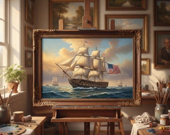 USSコンスティチューションの絵画：アレクサンダー・シェンデロフ