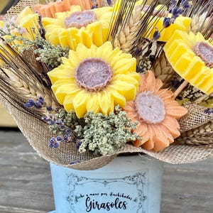 Bouquet de Flores, Bouquet de Cera, Velas de Flores, Flores Perfumadas, Ramo de Flores, Decoración Floral Artesanal, Regalo especial