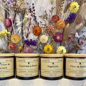 Pack Velas Floral, Velas de Soja Perfumadas, Regalo Velas, Velas de Soja, Velas Artesanales, Fragancia relajante para el hogar, Aromaterapia