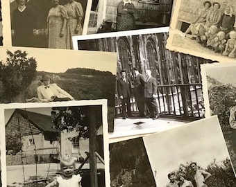 Vintage Family Photos Pack | Surprise Snapshots for Journaling or Art | 10-20 Found Portraits & Candid Moments