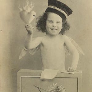 Flawed Vintage Postcard – Antique Ephemera for Journaling, Collage & Scrapbooking