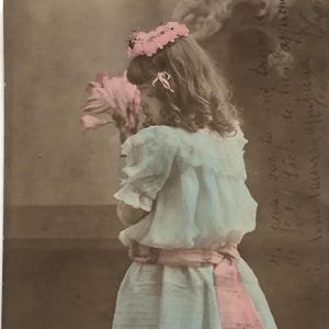 Postal antigua: original defectuoso para diario, correo postal y manualidades con papel: efímera antigua auténtica