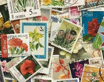 Vintage Floral Stempelkollektion: Botanische Ephemera für Journaling
