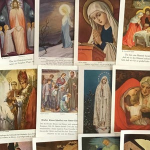 Vintage French Holy Cards: Catholic Religious Ephemera (Set of 15)