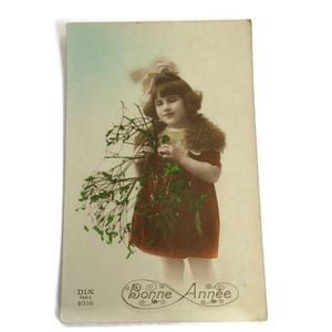 Cartolina antica – Originale usurato e invecchiata – Carta d'epoca difettosa