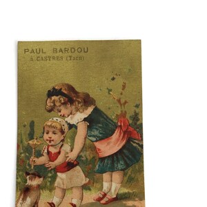 Antike französische Handelskarte – Paul Bardou “Mon Prior Pas” – Ephemera aus der Werbung des 19