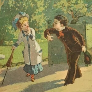 Carte de commerce française ancienne – Romantic Monday Reset – Pour Recommencer le Lundi