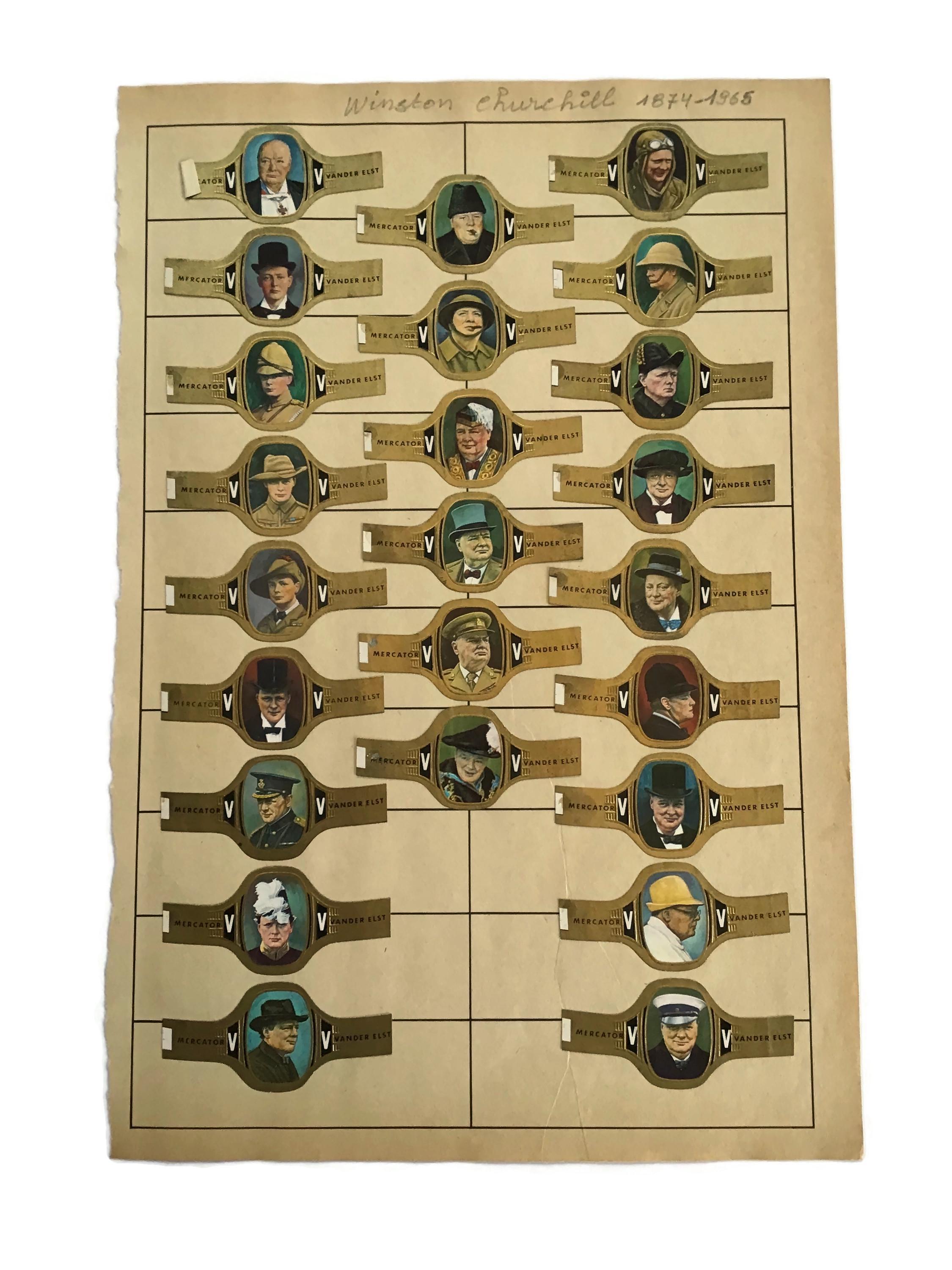 ヴィンテージ ウィンストン・チャーチル シガーバンド シート