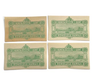 ハワイ宣教師ホノルルマウイオアフコナカウアイ4Diff200237c未使用郵便