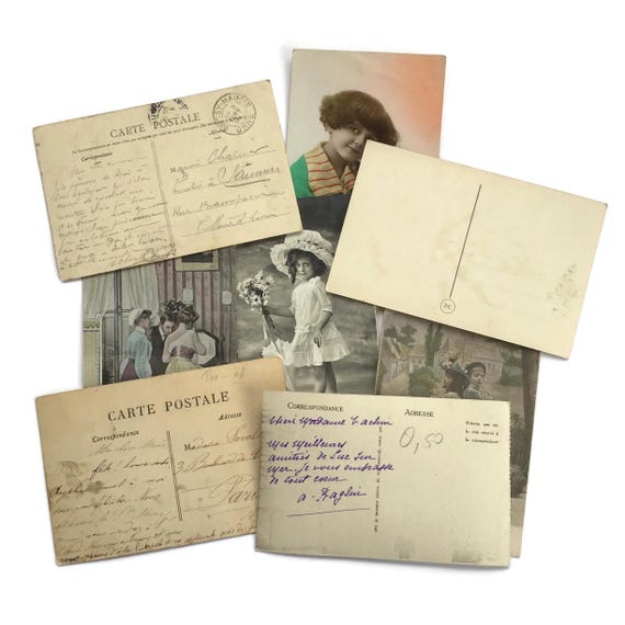 フランス　アンティーク　ハガキ　ポストカード　１９００年　約２００枚