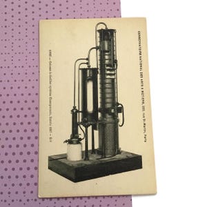 Distillation Column Model Postcard · Industrial Engineering · c1900