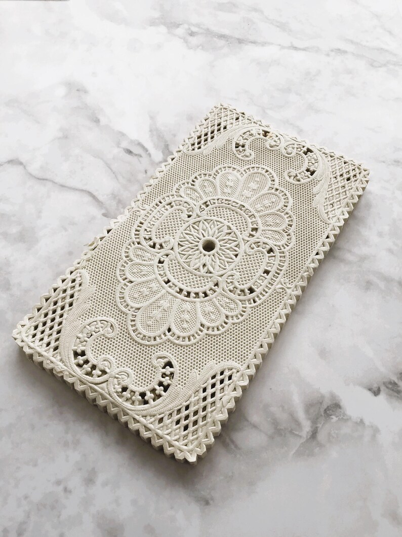 Vintage Lace Paper Doilies - Rectangular Floral Design Set of 10 - Etsy