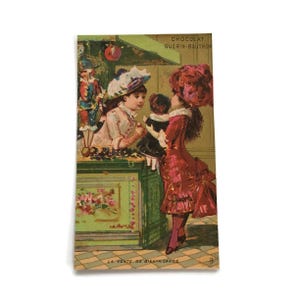 Antica carta commerciale del 1890 – Guérin-Boutron – Vendita di beneficenza e bambole