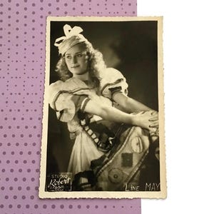 Vintage Performer Portrait · Stage Costume · c1930s - Line May