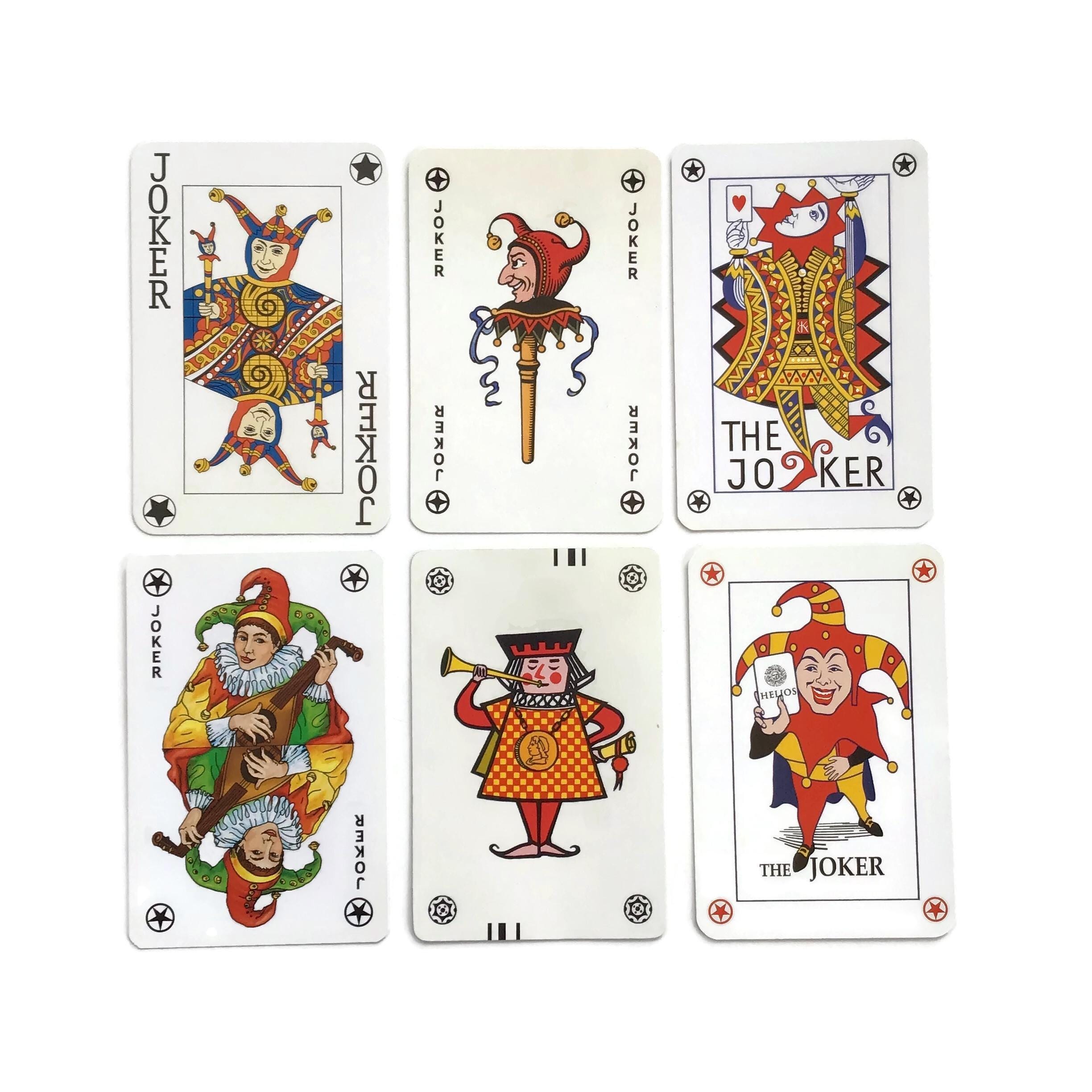 激レア COEUR フランス製 ヴィンテージ トランプ ジョーカー6種 超美品 ヴィンテージトランプジョーカー - オランダの広告デザイン6枚セット