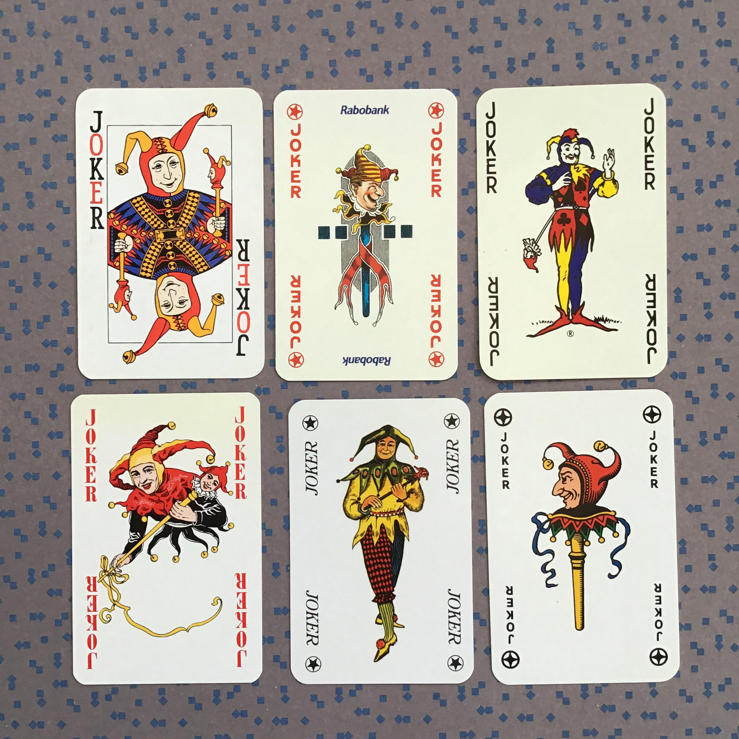 激レア COEUR フランス製 ヴィンテージ トランプ ジョーカー6種 超美品 激レア COEUR フランス製 ヴィンテージ トランプ ジョーカー6種 超美品