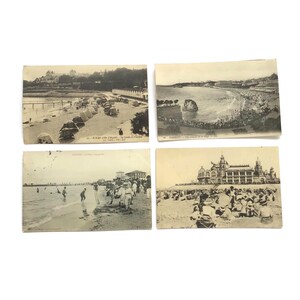 Jeu de Cartes Postales Anciennes, France Bord de Mer : Vues Côtières du Début des Années 1900