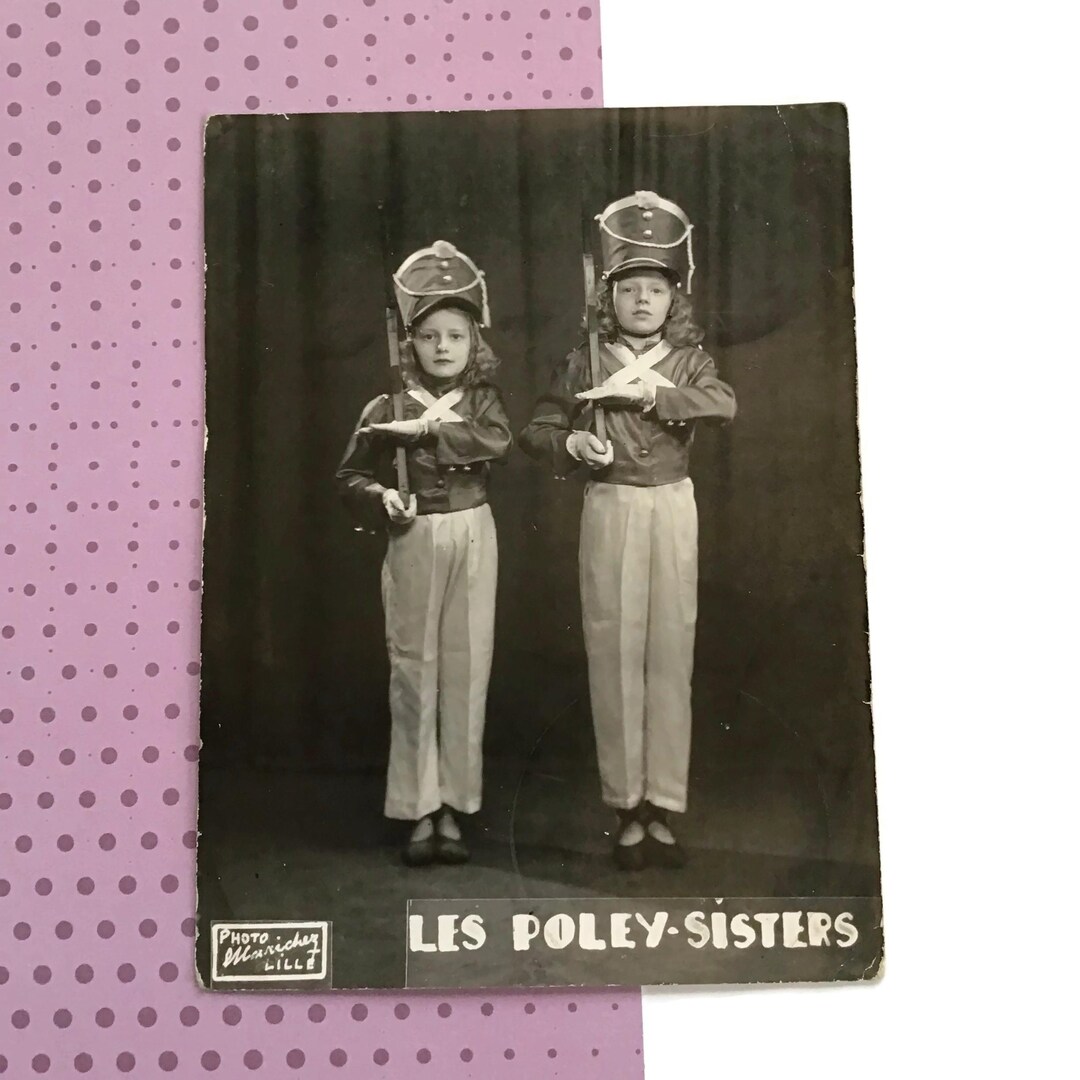 Vintage Performer Photo · Les Poley-sisters · Child Stage Duo · C1930s ...