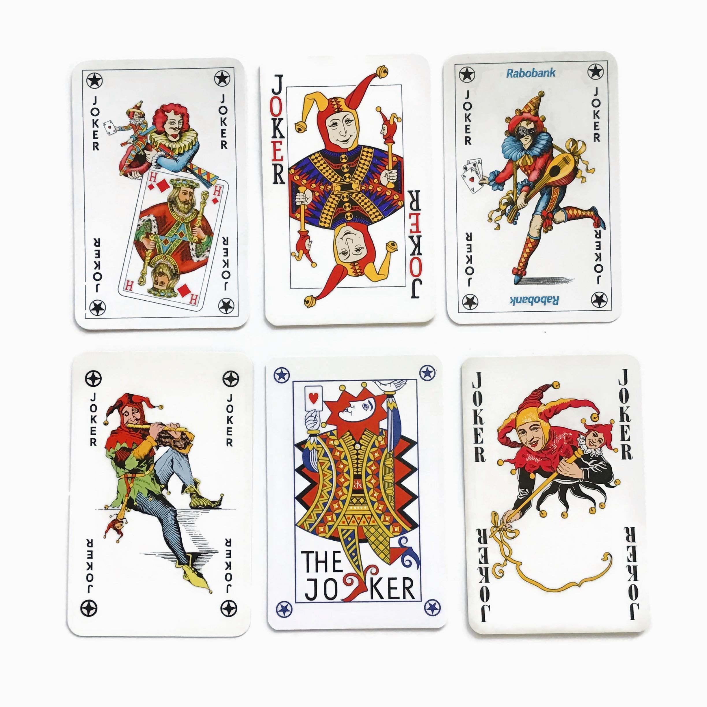 ヴィンテージ ジョーカー トランプ ロット – カラフルな