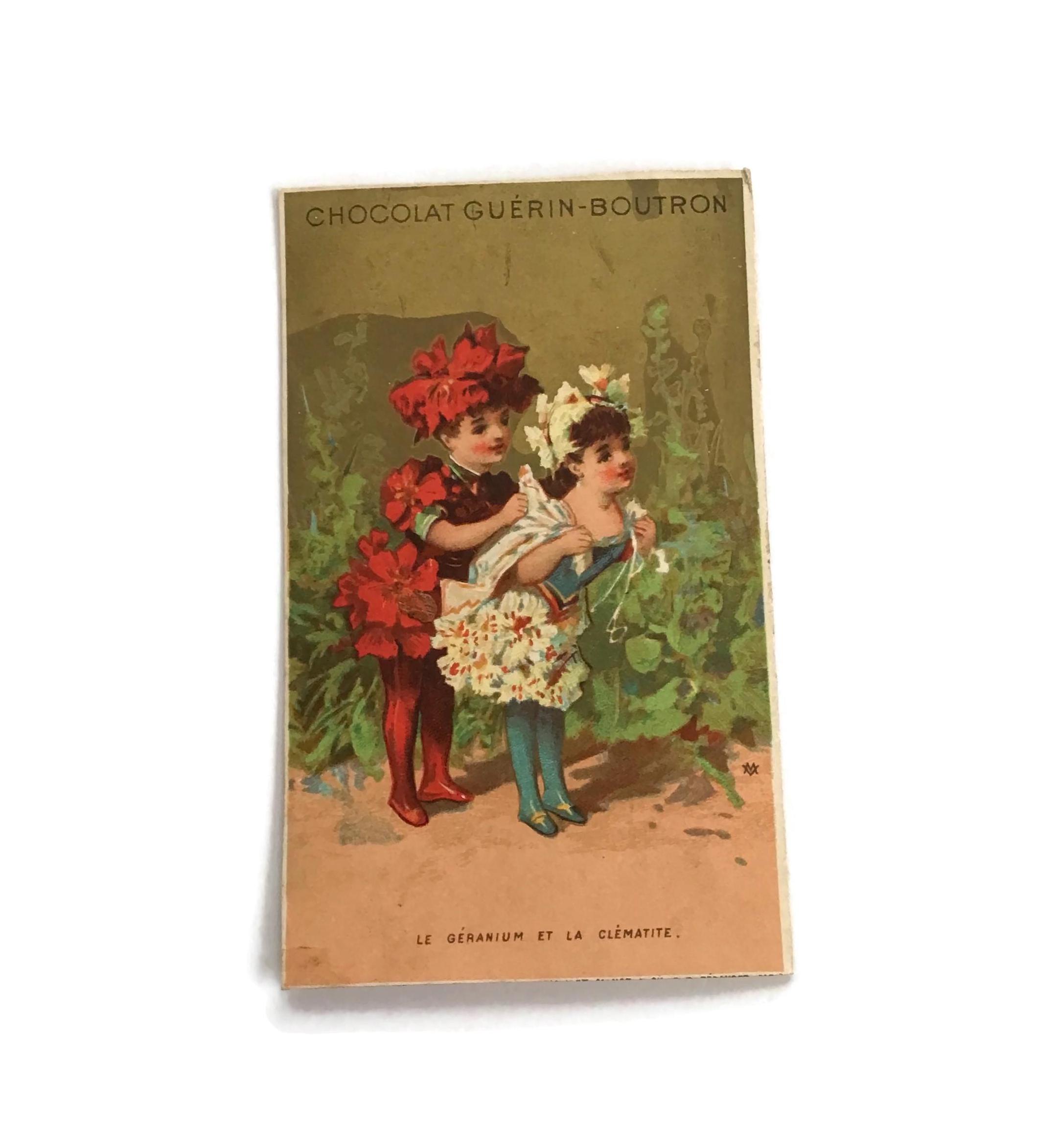 アンティーク　フランス　クロモス　8枚セット　Guerin Boutron Guérin Boutron - Etsy