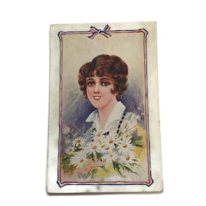 Flawed Vintage Postcard – Antique Ephemera for Journaling, Collage & Scrapbooking