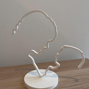 Abstract Mother’s Day Sculpture – Mother and Child Profile