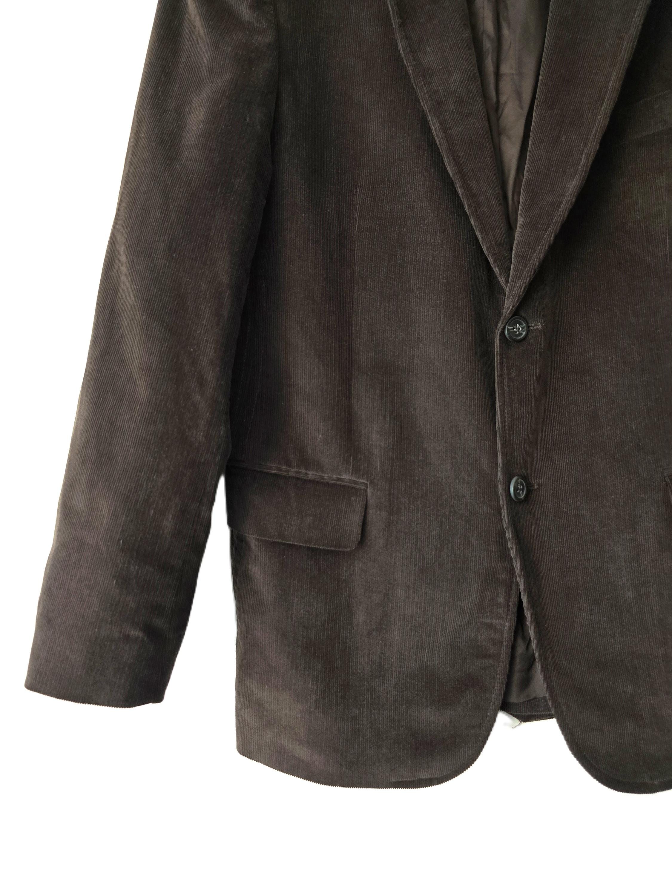 Men's 2 Buttons Classic Corduroy Cheap Priced Unique Dress Blazer Jacket For Men Sale Black main image 1