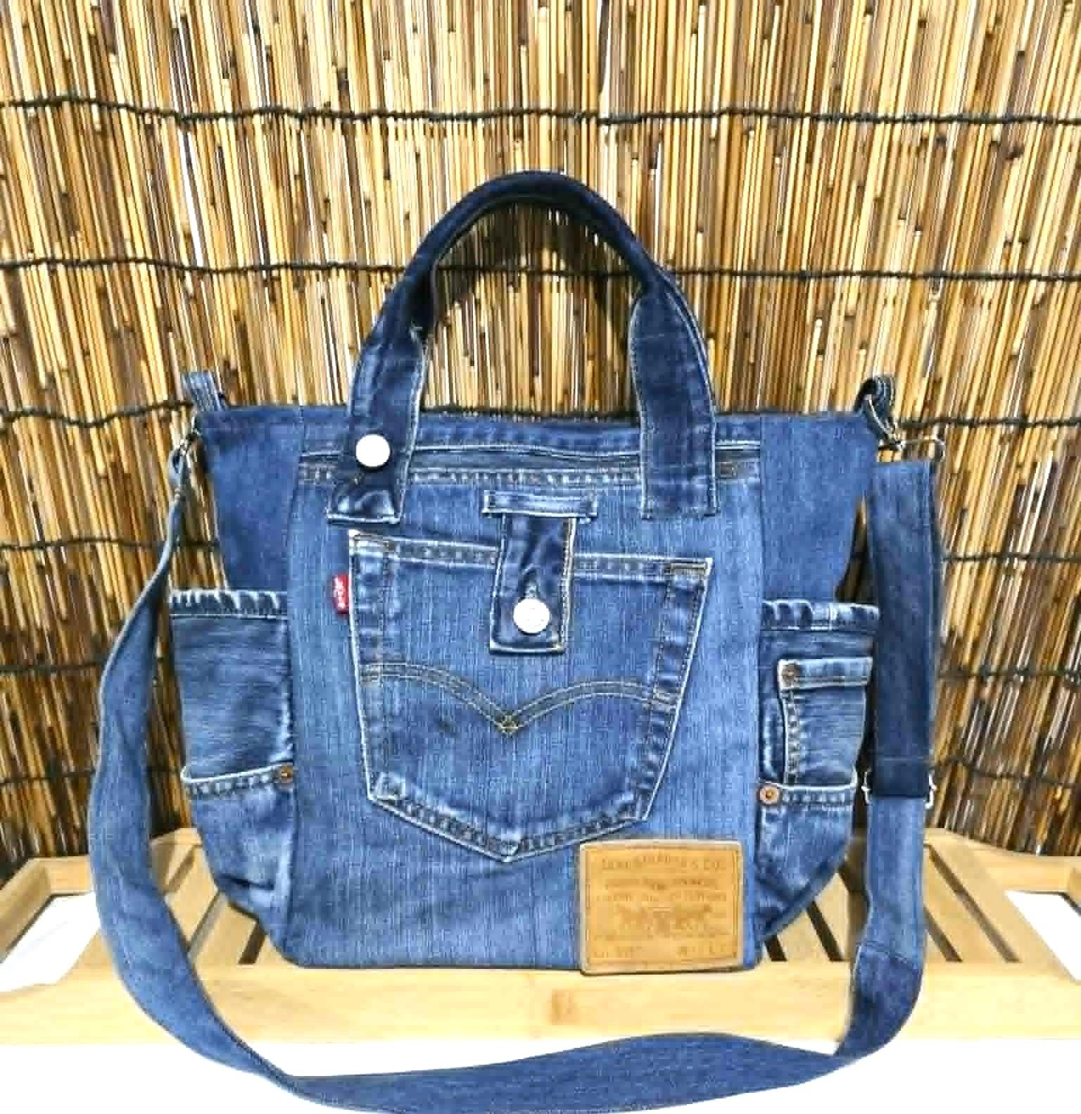 Levi denim tote bag - Etsy 日本
