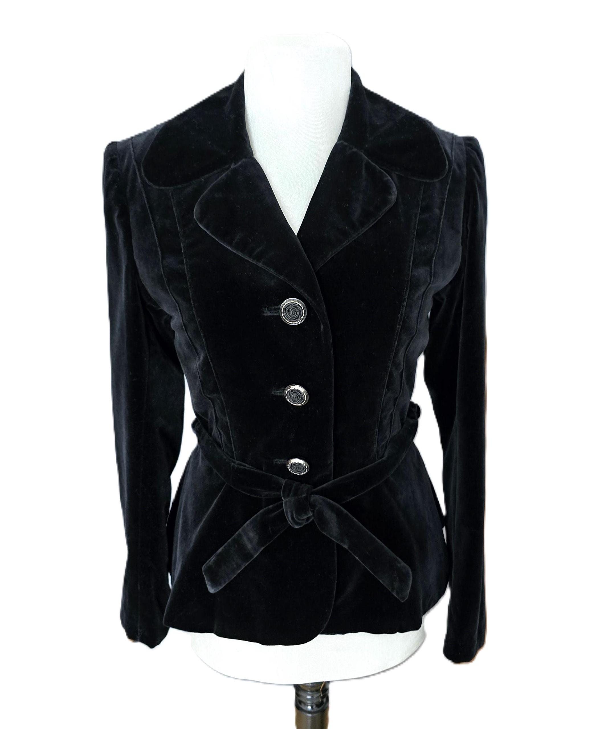 Velvet Crop Jacket - Etsy Velvet Crop Jacket - Etsy